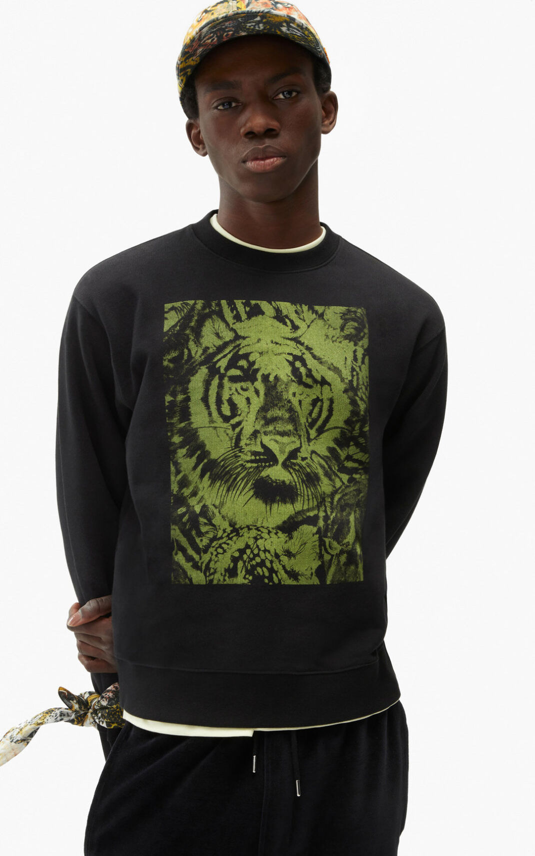 Sweat Kenzo Wildtigers Homme Noir | PICZ-56239